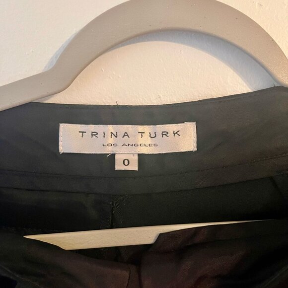 Trina Turk Black Trousers  Sz 0 - Picture 2 of 3